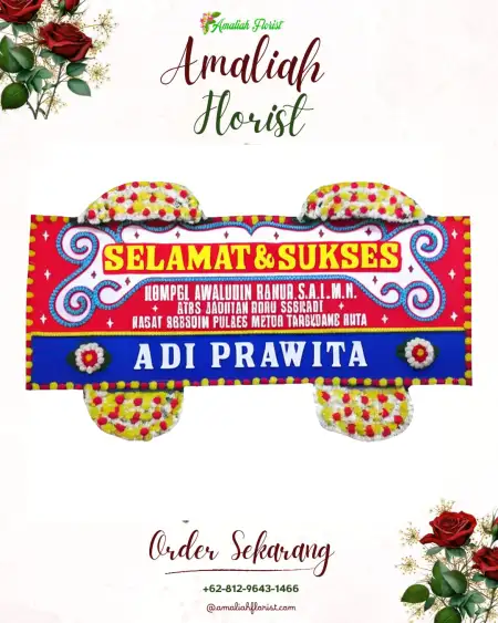 Papan Bunga Ucapan Selamat Pasi Raja